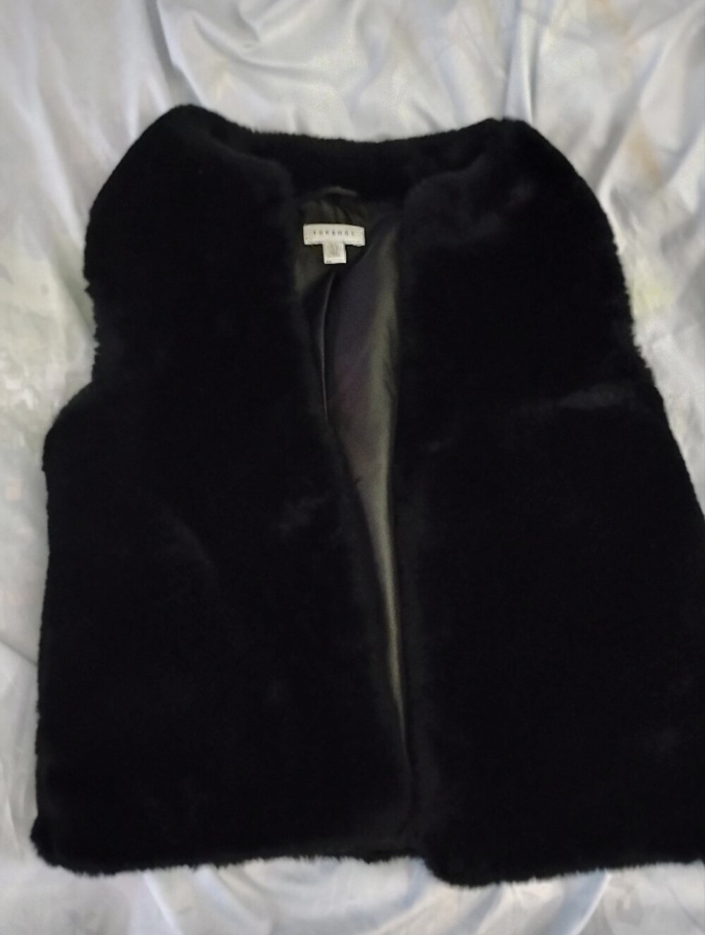 Black Faux Fur Vest